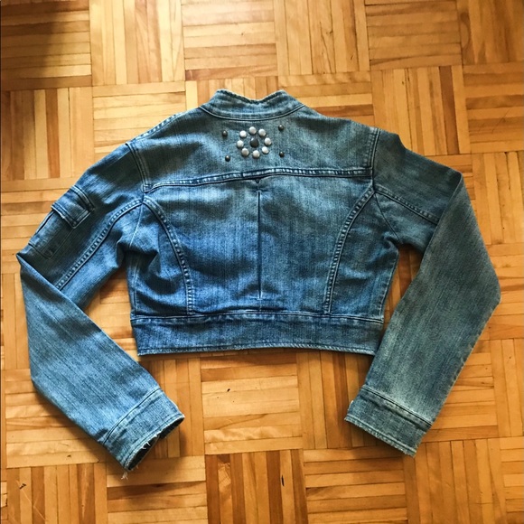 Cropped denim jacket-Size M - Picture 2 of 5